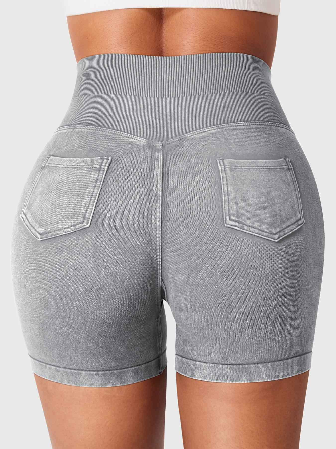 Yeoreo Bridgie Faux Denim Seamless Shorts