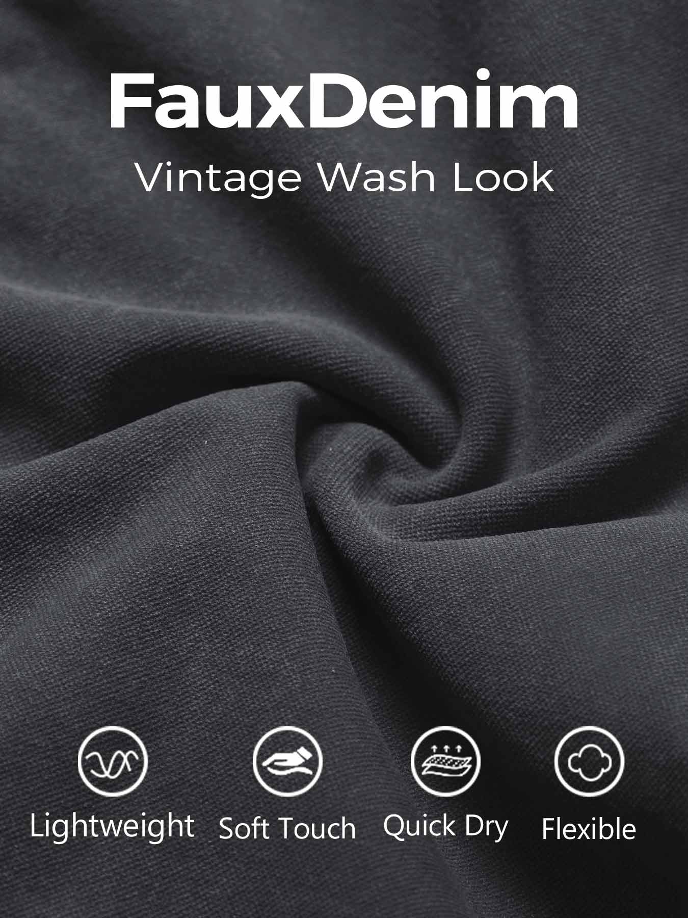 Yeoreo Lilliean Faux Denim Seamless Shorts