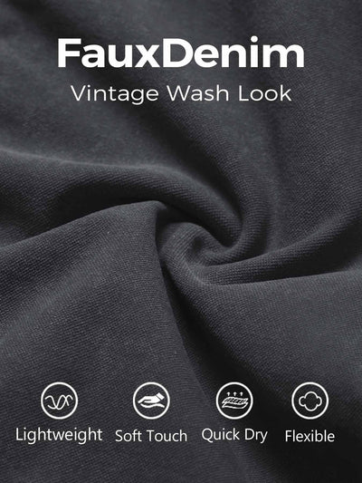 Yeoreo Lilliean Faux Denim Seamless Shorts