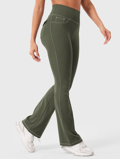 Yeoreo Bernicy CoreFlex Faux Denim Flared Leggings