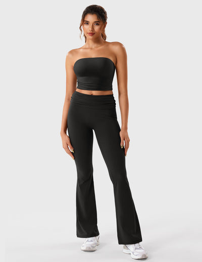 Yeoreo Romola Fold Over Flare Leggings