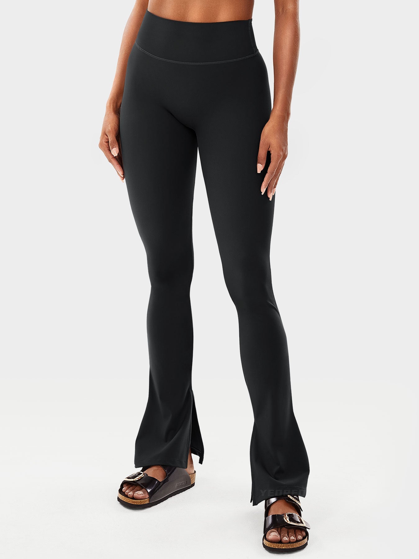 Yeoreo Nasreen Flare Split Hem Leggings