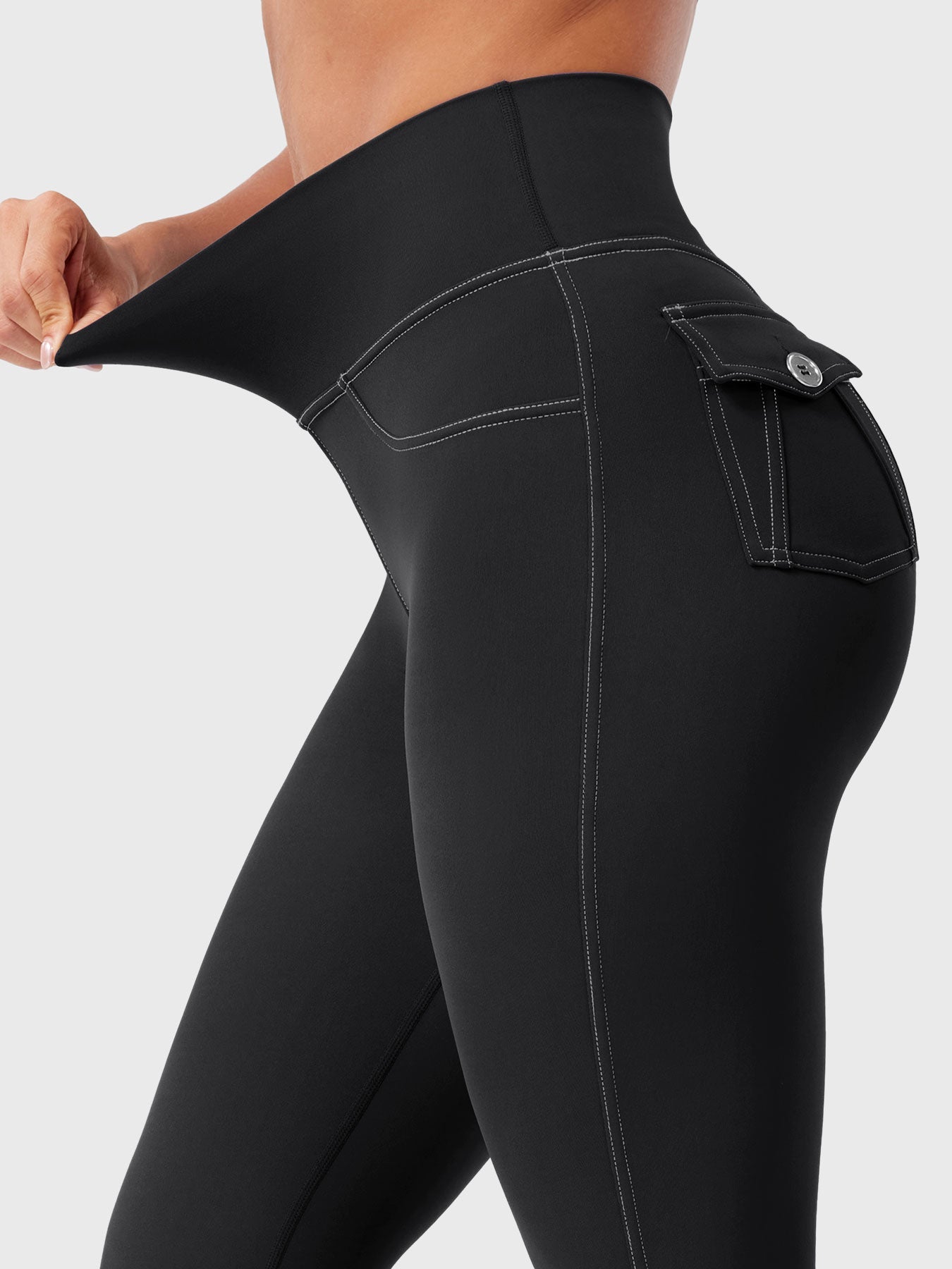 Yeoreo Bernicy CoreFlex Faux Denim Flared Leggings