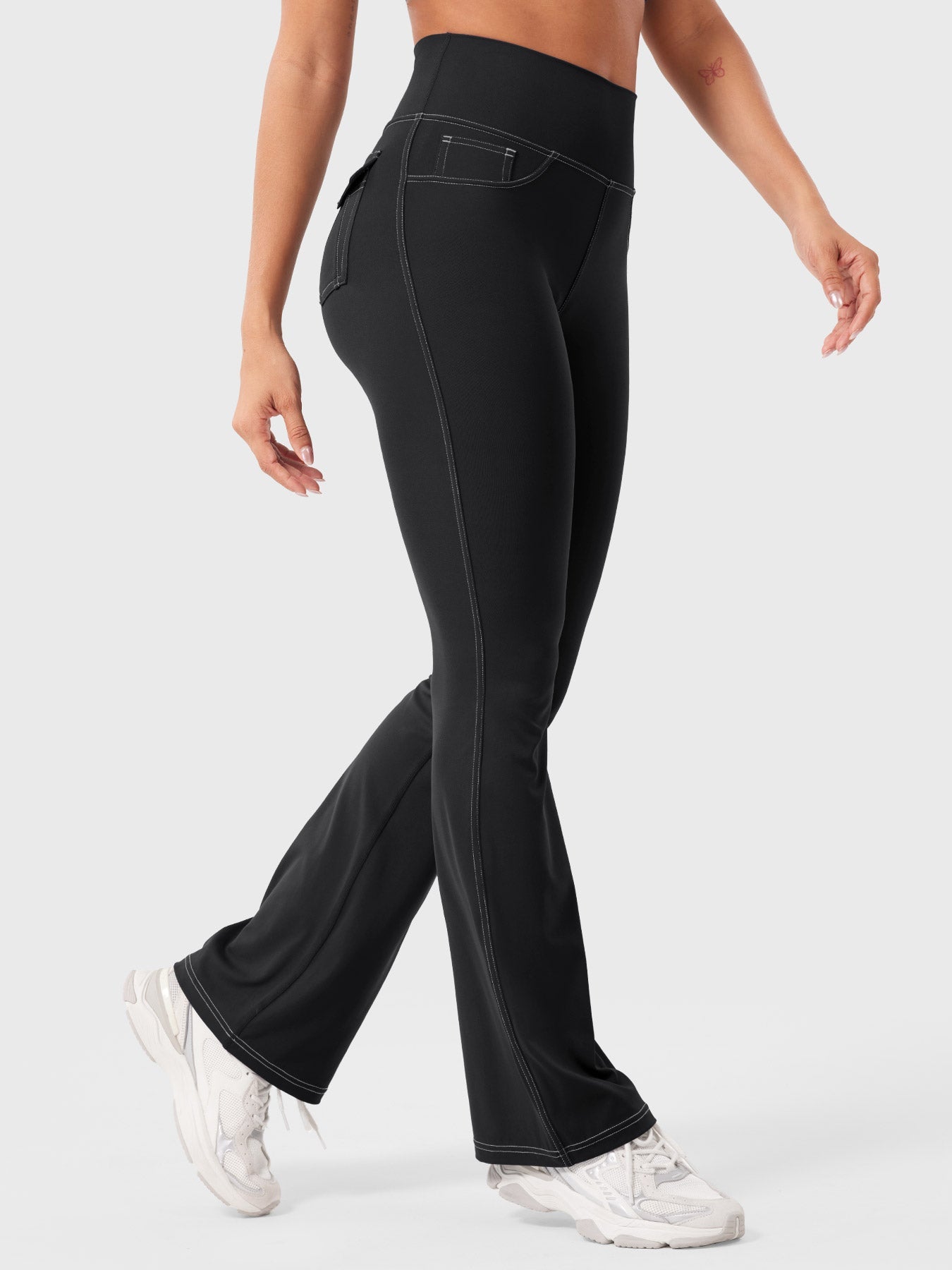 Yeoreo Bernicy CoreFlex Faux Denim Flared Leggings