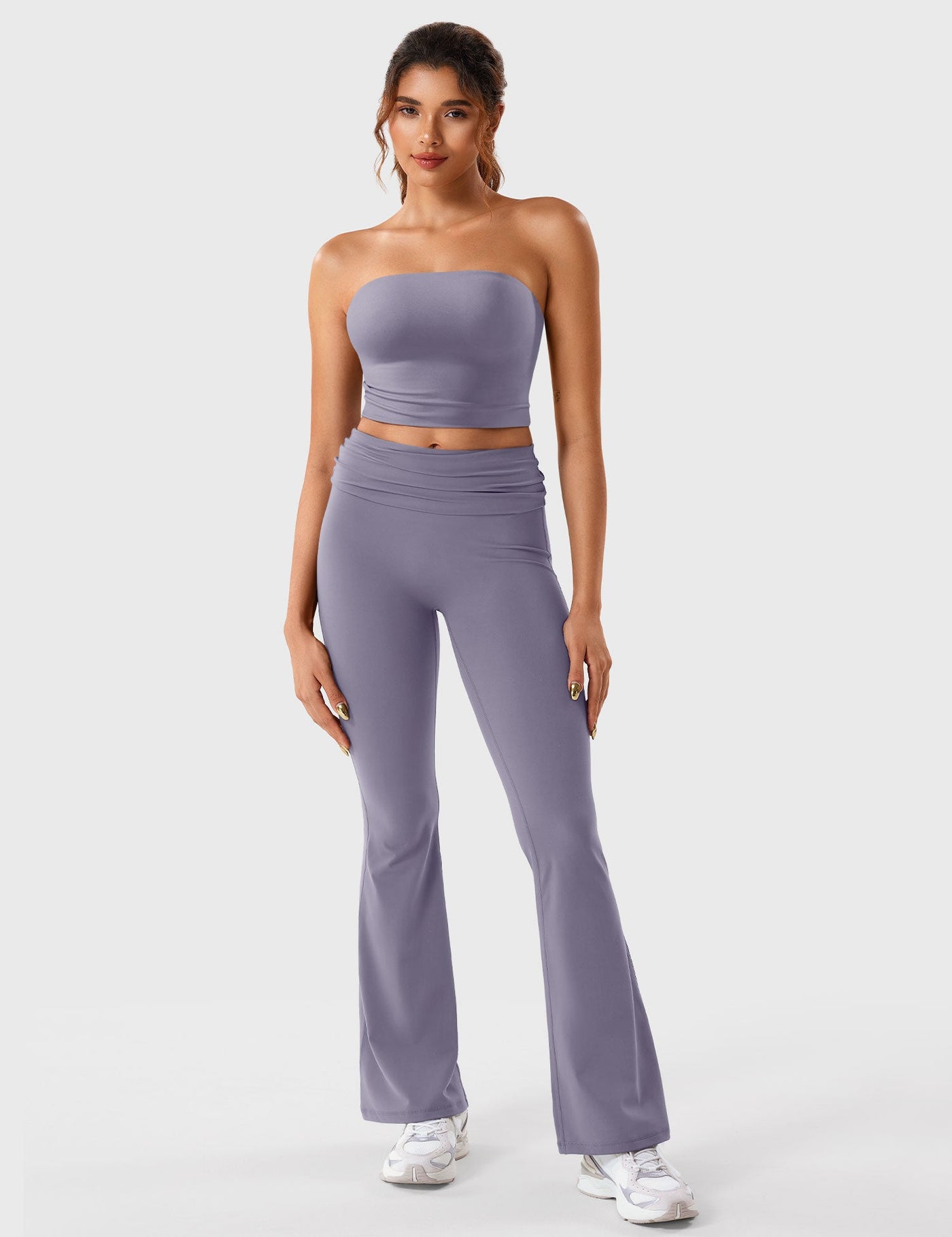 Yeoreo Romola Fold Over Flare Leggings