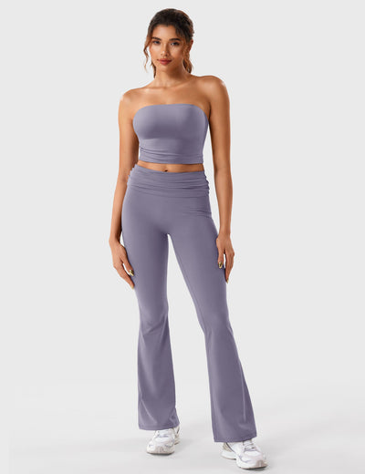 Yeoreo Romola Fold Over Flare Leggings