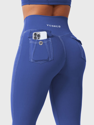 Yeoreo Bernicy CoreFlex Faux Denim Flared Leggings