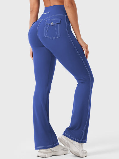 Yeoreo Bernicy CoreFlex Faux Denim Flared Leggings
