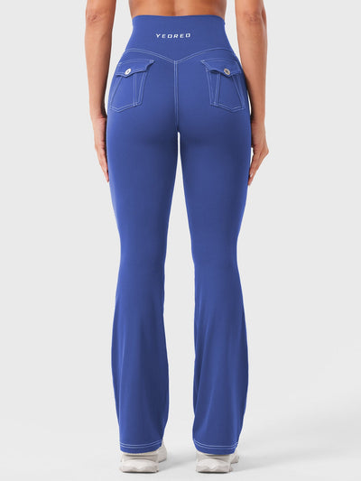 Yeoreo Bernicy CoreFlex Faux Denim Flared Leggings