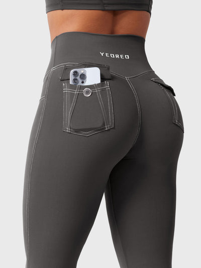 Yeoreo Bernicy CoreFlex Faux Denim Flared Leggings