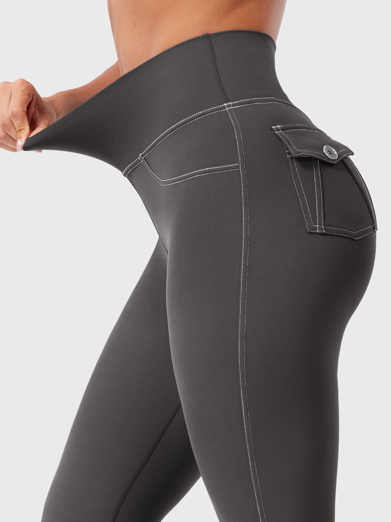 Yeoreo Bernicy CoreFlex Faux Denim Flared Leggings