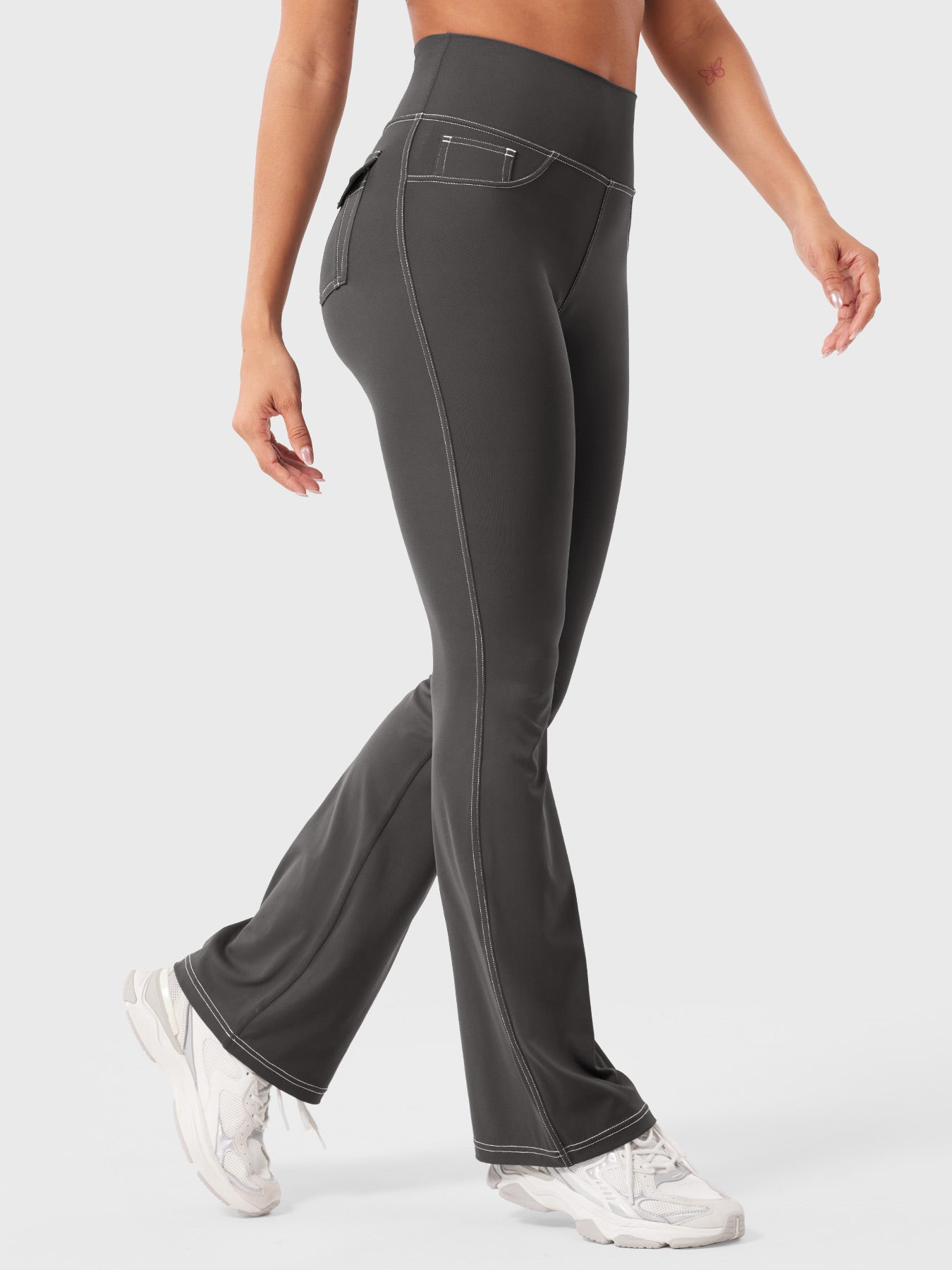 Yeoreo Bernicy CoreFlex Faux Denim Flared Leggings