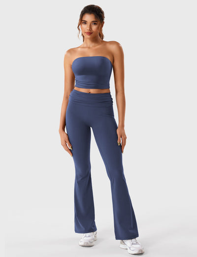 Yeoreo Romola Fold Over Flare Leggings