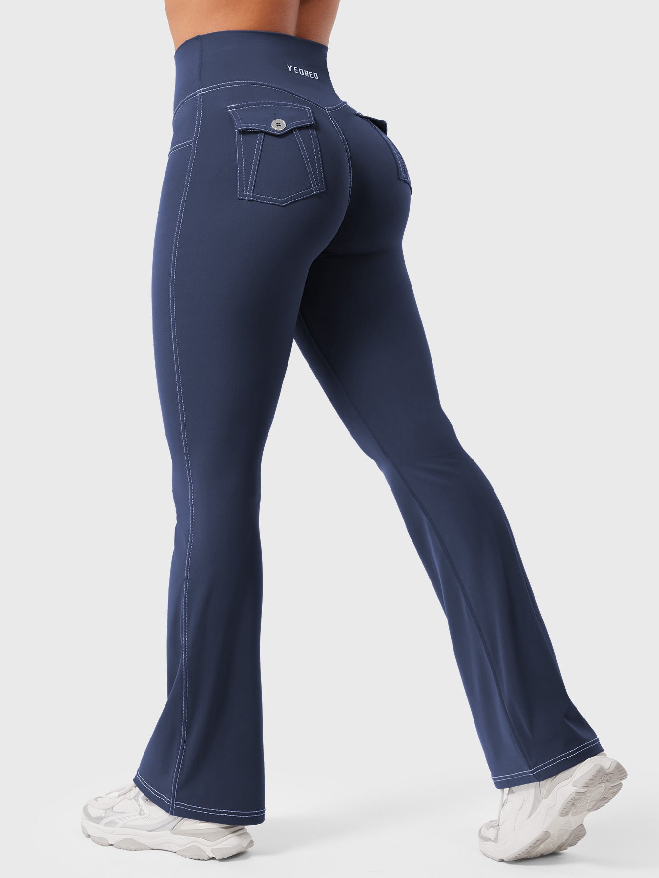 Yeoreo Bernicy CoreFlex Faux Denim Flared Leggings