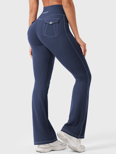 Yeoreo Bernicy CoreFlex Faux Denim Flared Leggings