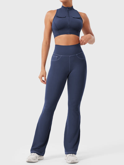 Yeoreo Bernicy CoreFlex Faux Denim Flared Leggings