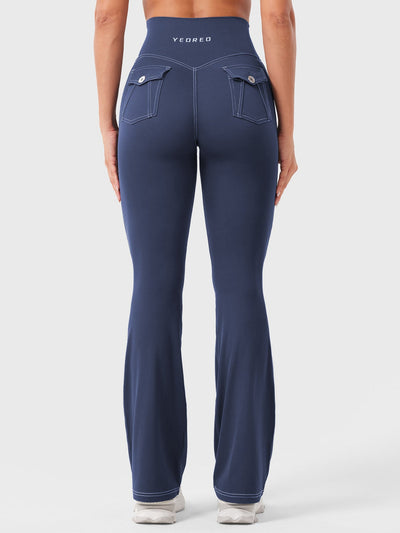 Yeoreo Bernicy CoreFlex Faux Denim Flared Leggings