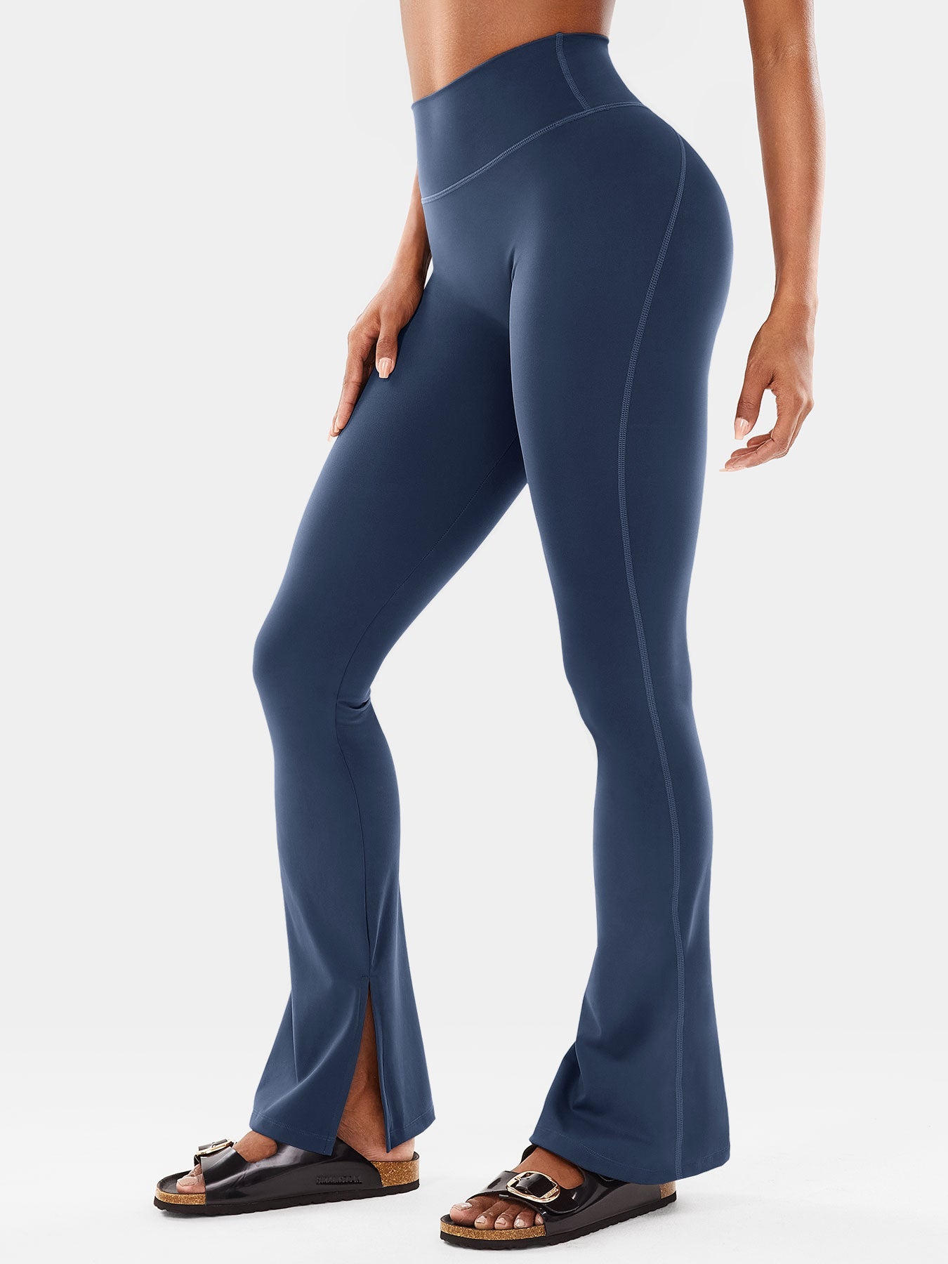 Yeoreo Nasreen Flare Split Hem Leggings
