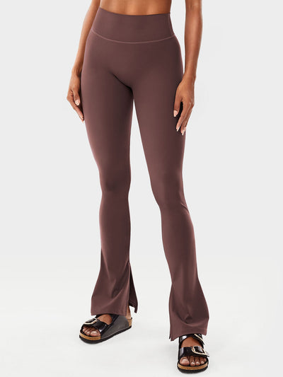Yeoreo Nasreen Flare Split Hem Leggings