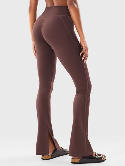 Yeoreo Nasreen Flare Split Hem Leggings