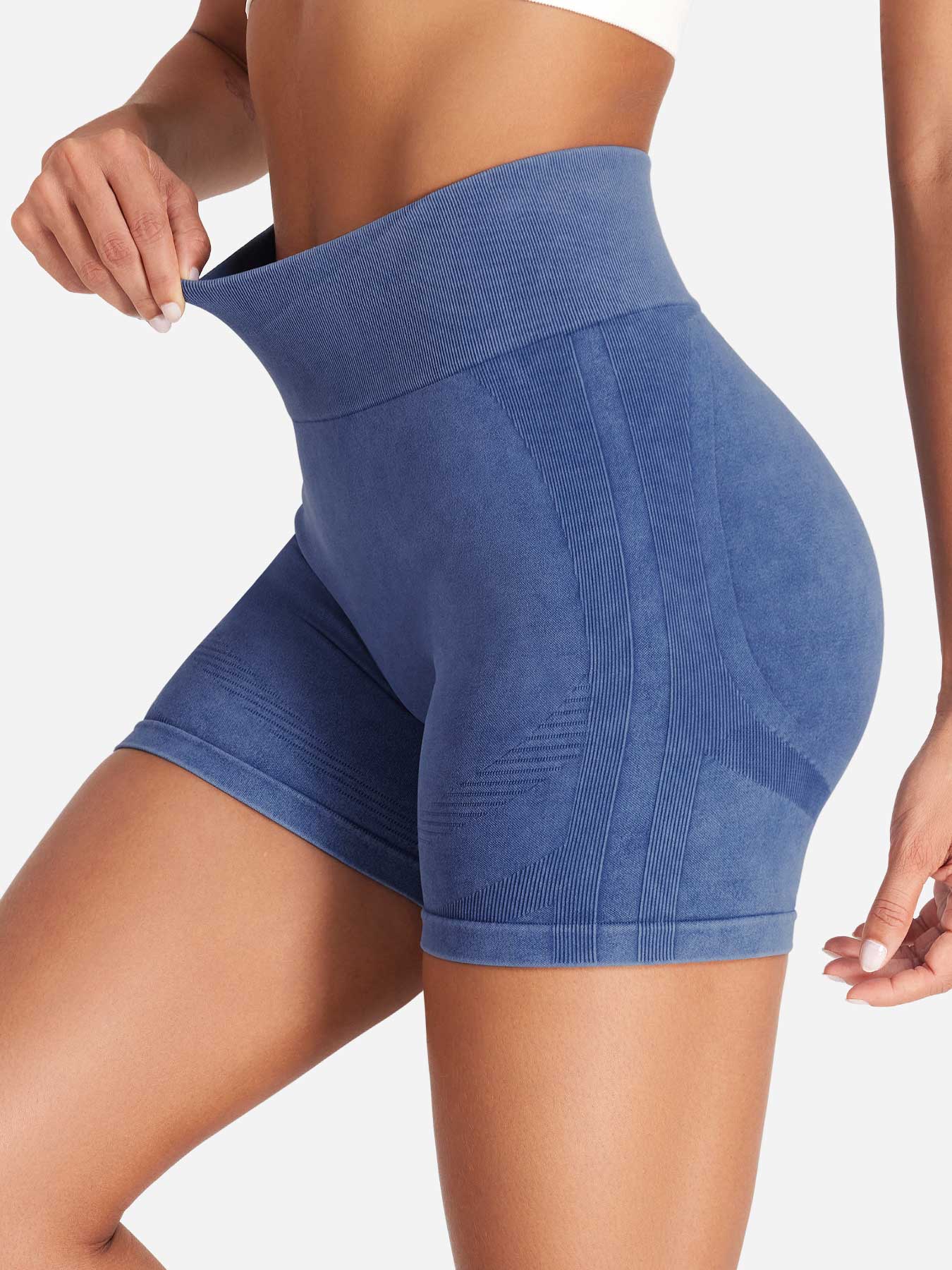 Yeoreo Lilliean Faux Denim Seamless Shorts