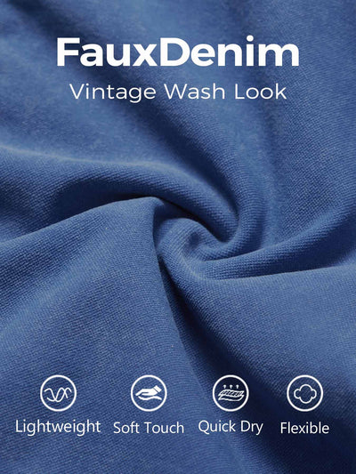 Yeoreo Lilliean Faux Denim Seamless Shorts