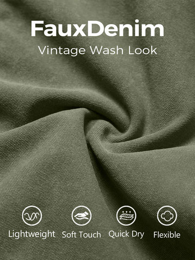 Yeoreo Lilliean Faux Denim Seamless Shorts