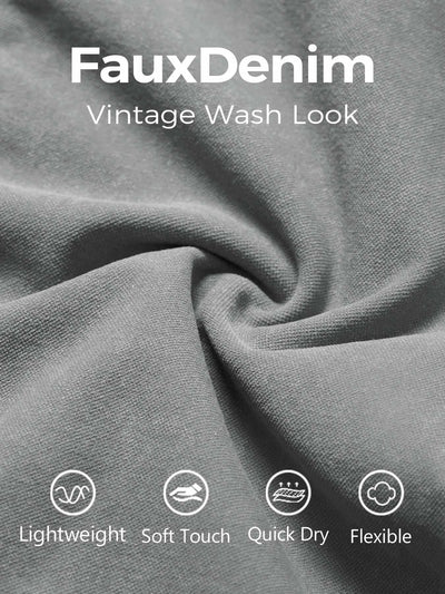 Yeoreo Lilliean Faux Denim Seamless Shorts