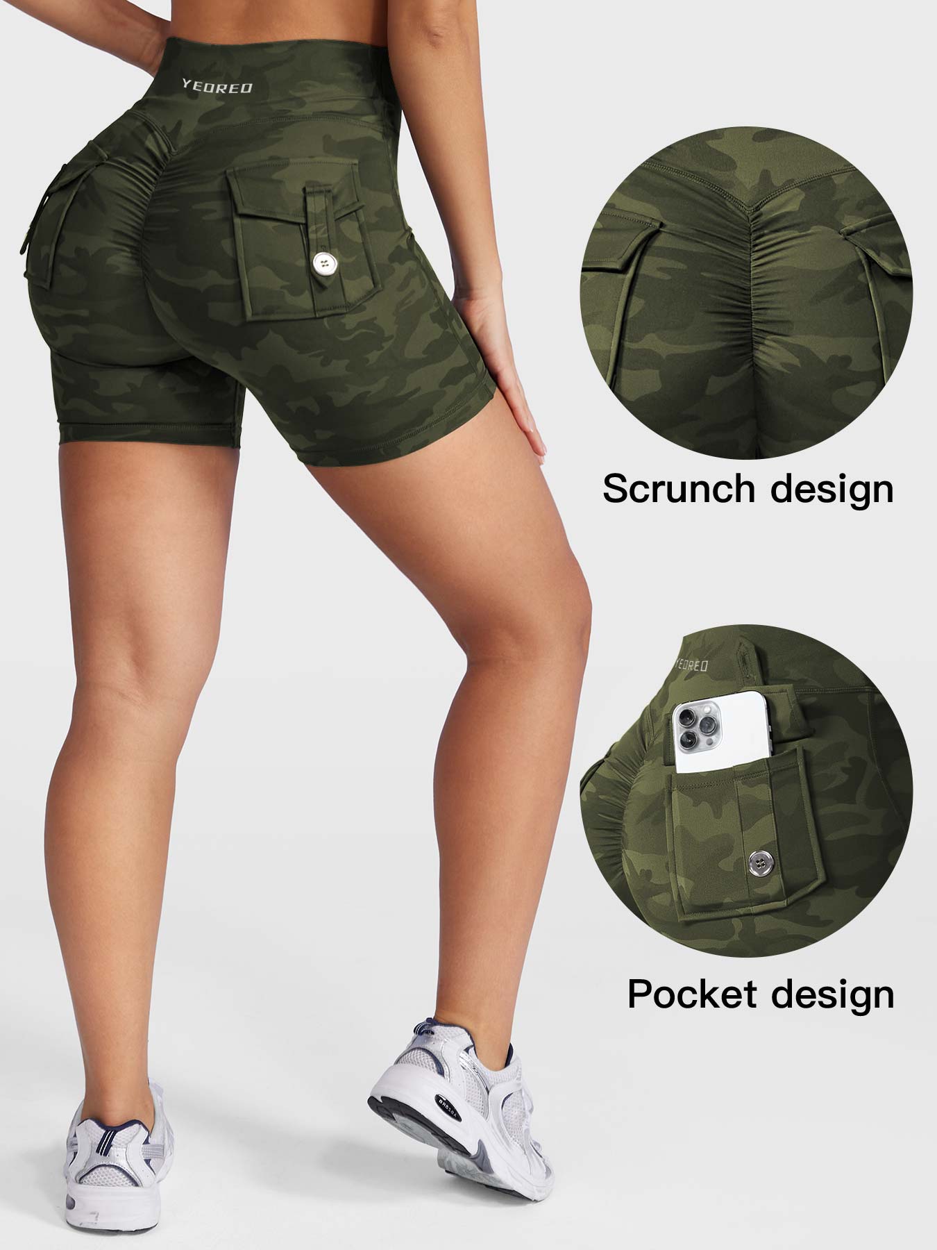 Yeoreo Charm Camouflage Shorts