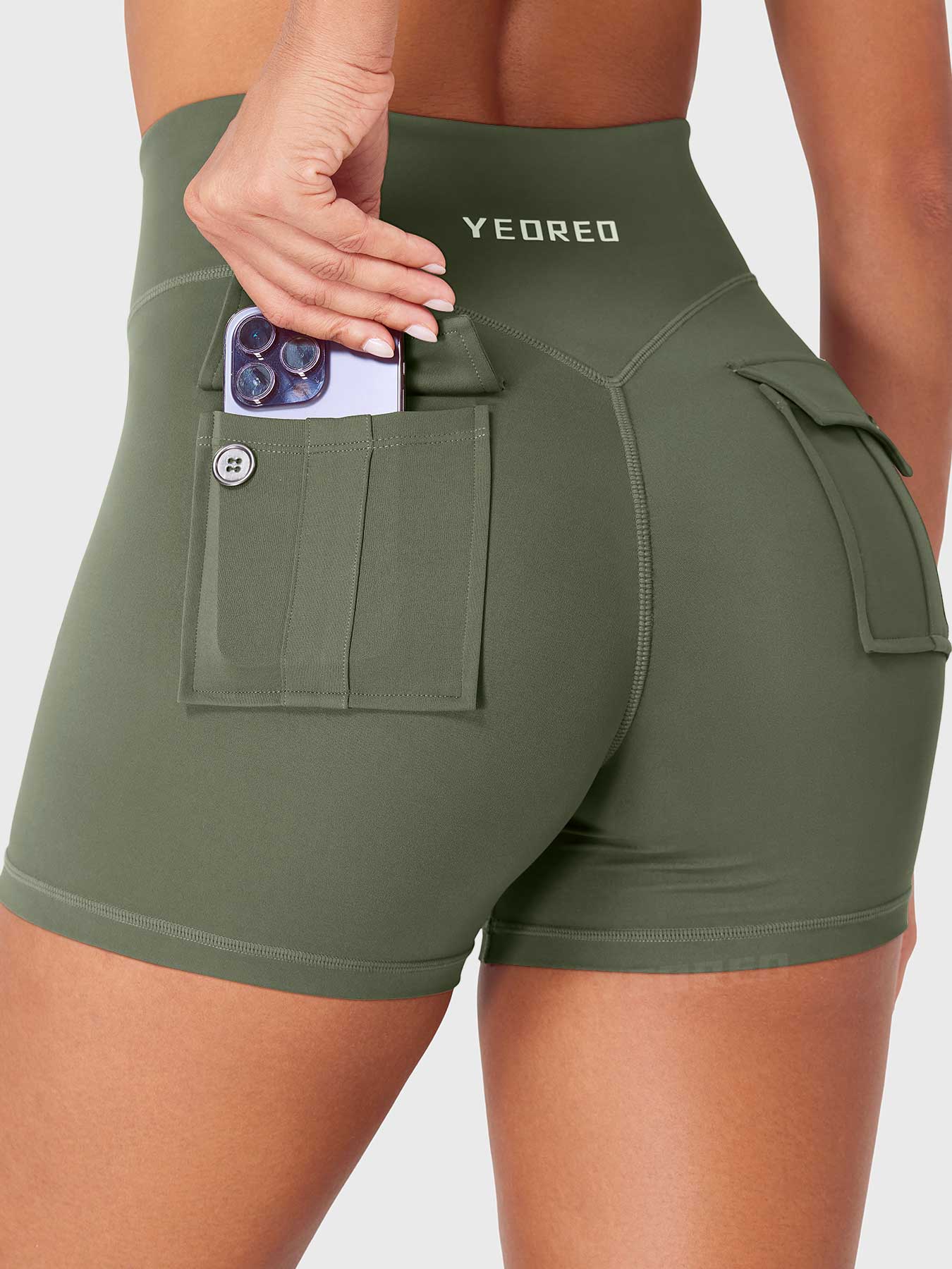 Yeoreo Charloty Zip Front CoreFlex Shorts