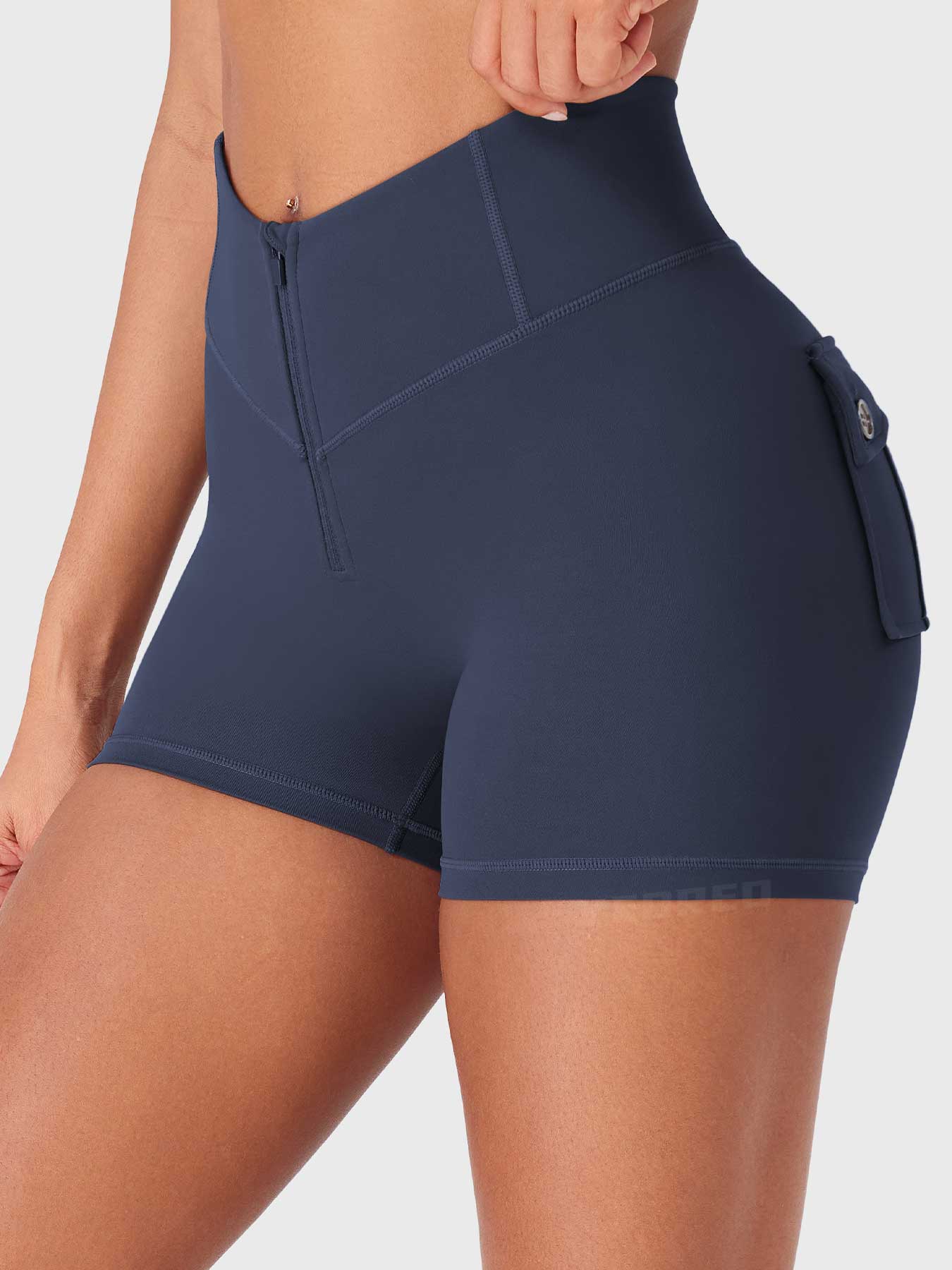 Yeoreo Charloty Zip Front CoreFlex Shorts