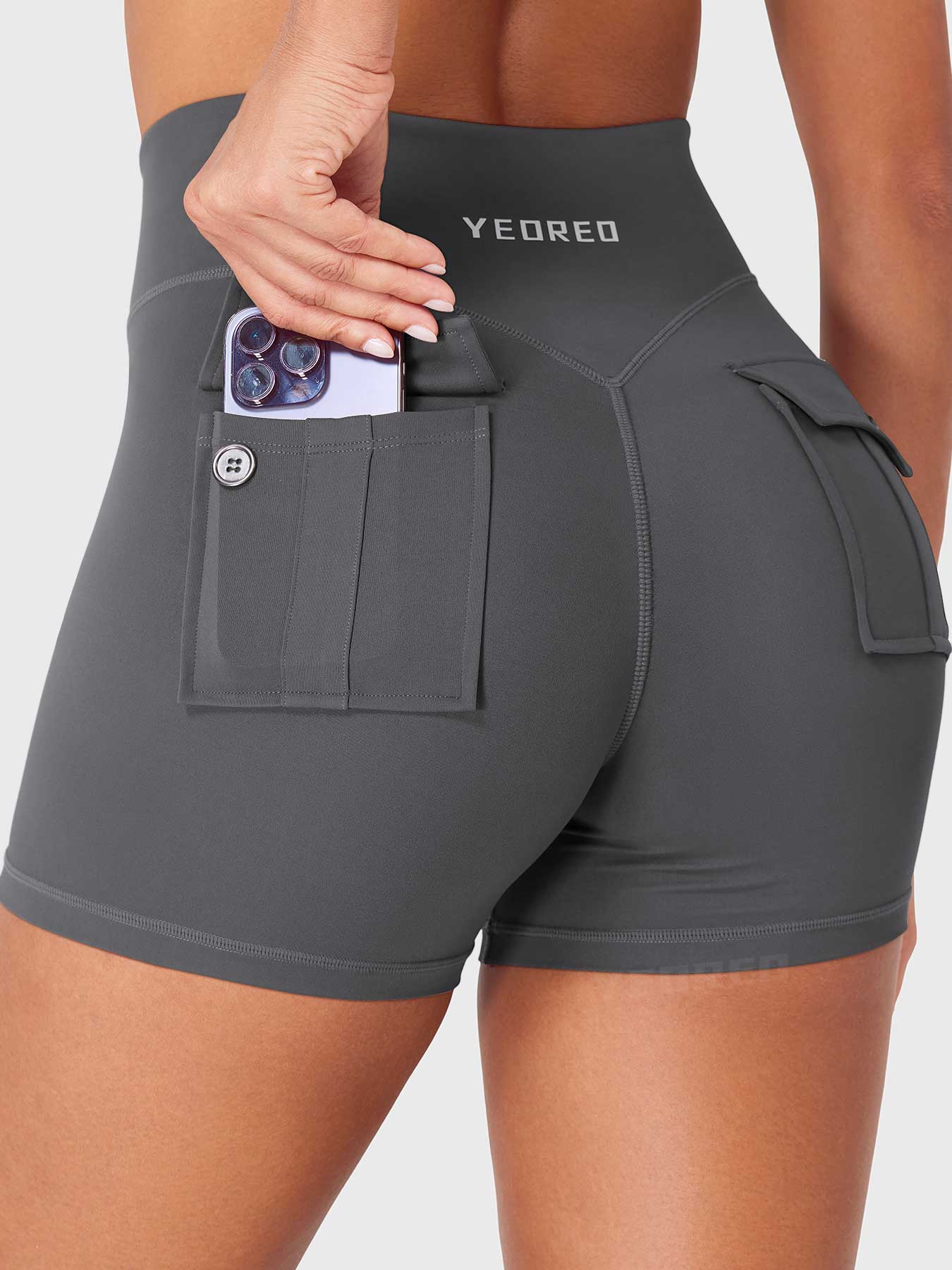 Yeoreo Charloty Zip Front CoreFlex Shorts