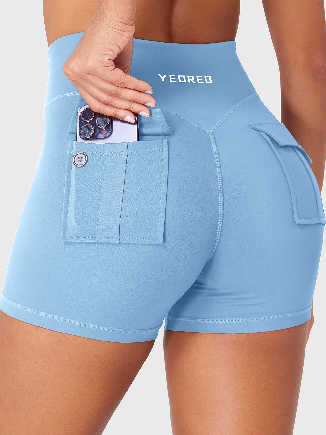 Yeoreo Charloty Zip Front CoreFlex Shorts